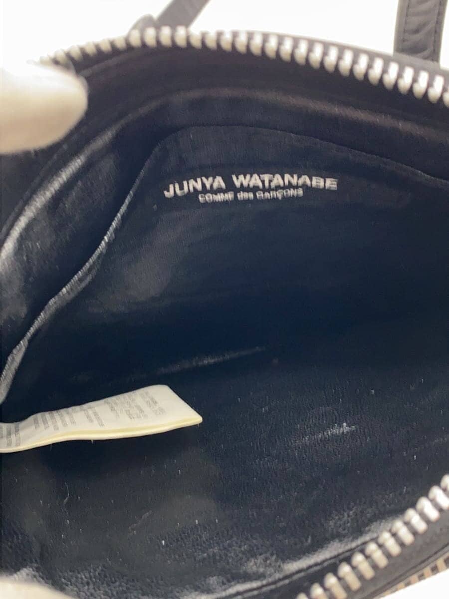JUNYA WATANABE COMME des GARCONS Pony Hair Zebra Pattern Shoulder Bag Leather BLK Animal JQ-K 202 6