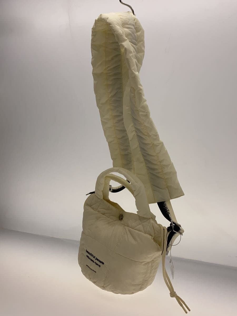 beautiful people x TAIONPATTED MINI TOTE SHOULDER BAG Nylon CRM Solid 1465611984 2