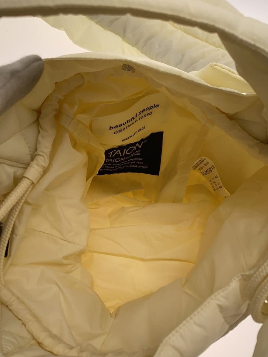 beautiful people x TAIONPATTED MINI TOTE SHOULDER BAG Nylon CRM Solid 1465611984 6