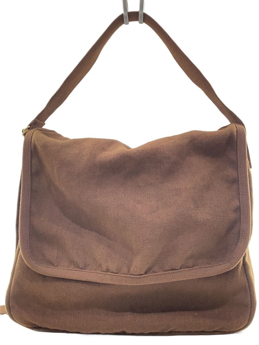 COMOLI shoulder bag canvas BRW plain