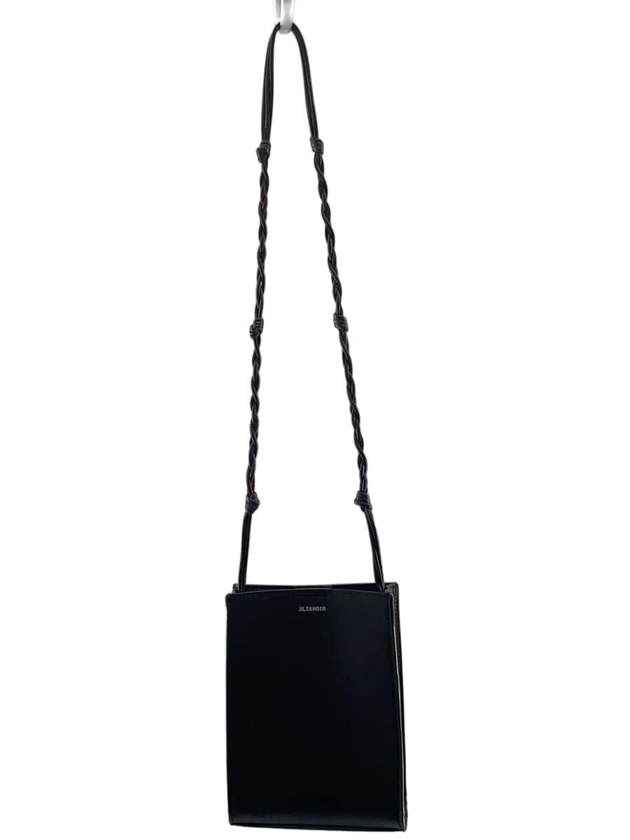 JIL SANDERTANGLE BAG SMALL Shoulder Bag Leather BLK Solid