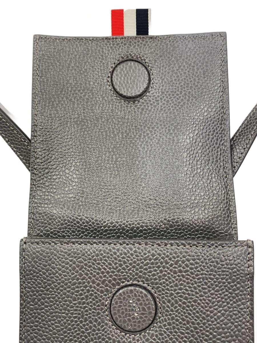 THOM BROWNE. NEW YORK shoulder bag leather GRY 7