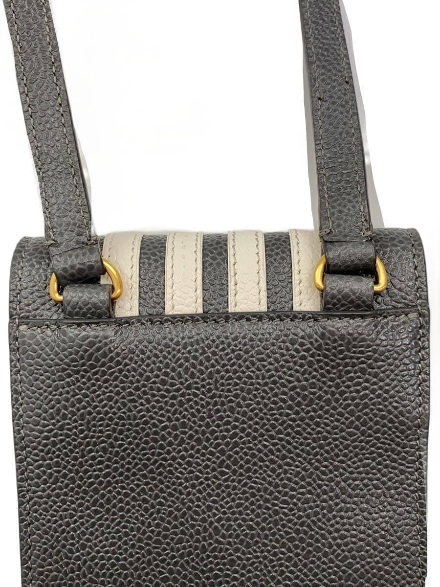 THOM BROWNE. NEW YORK shoulder bag leather GRY 9