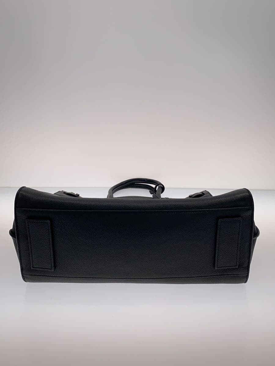 SAINT LAURENT Shoulder Bag Leather BLK Solid 480583 4