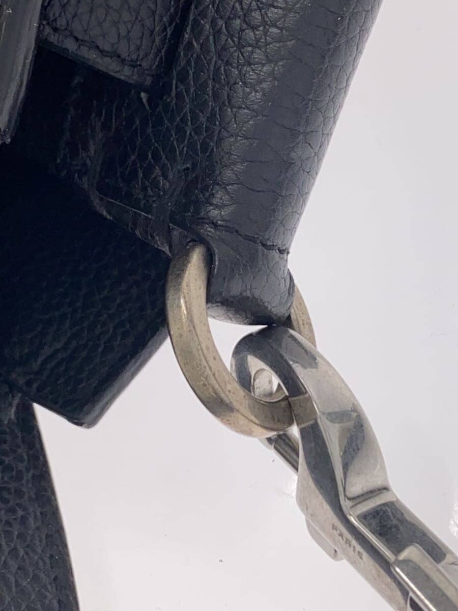 SAINT LAURENT Shoulder Bag Leather BLK Solid 480583 8