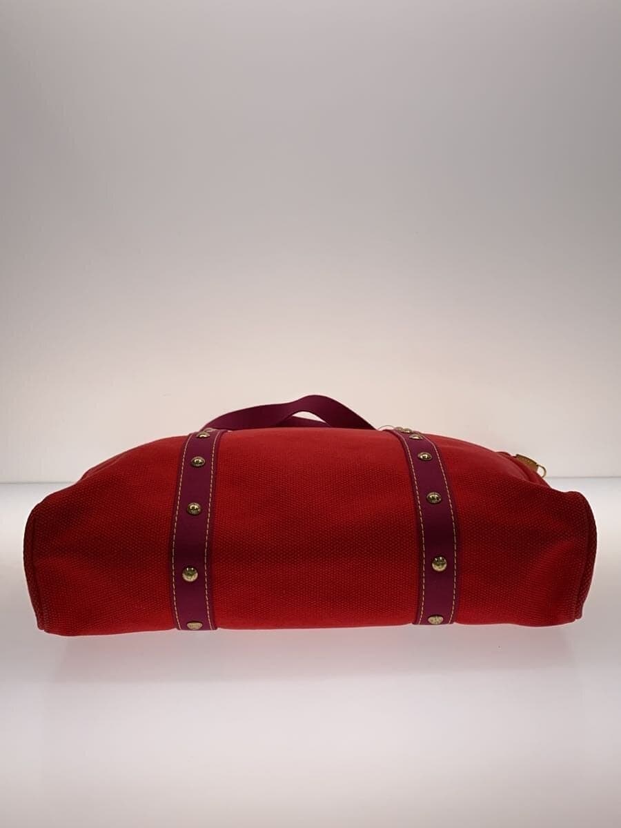 LOUIS VUITTON Cabas GM Tote Bag Canvas RED Solid M40031 4