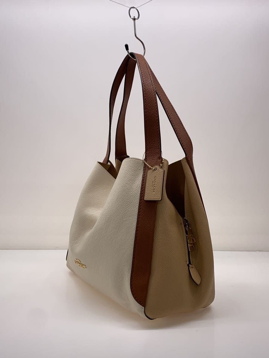 COACH Tote Bag Leather Solid 2