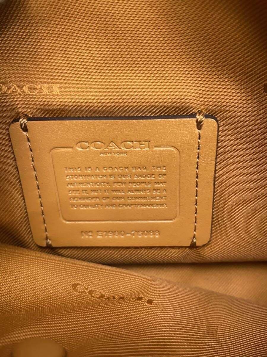 COACH Tote Bag Leather Solid 5