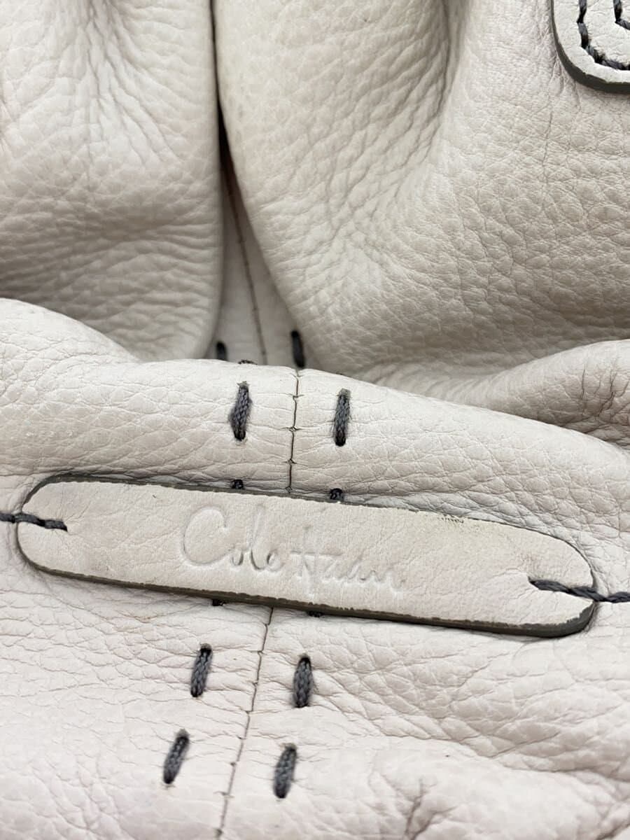 COLE HAAN Handbag Leather WHT 4