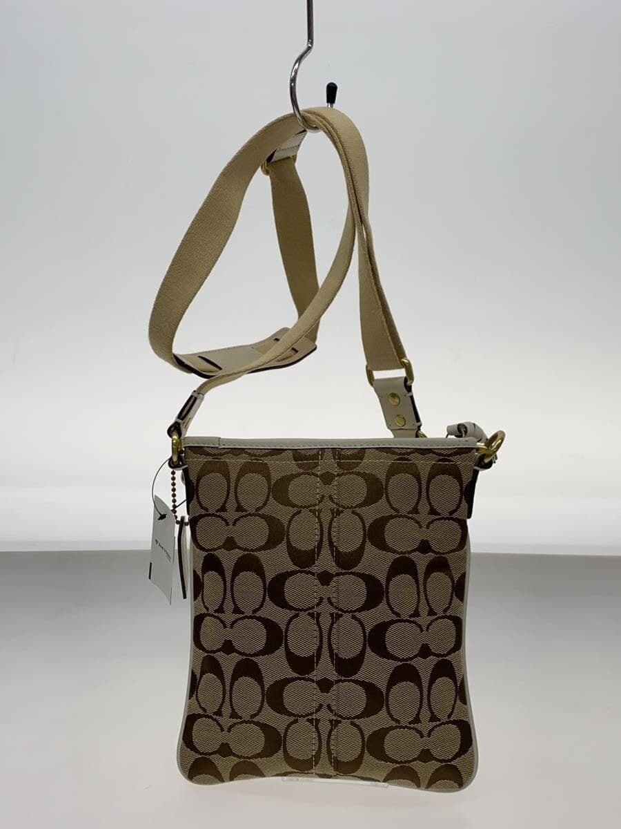 COACH Shoulder Bag Canvas BRW All Over Pattern F40897 3
