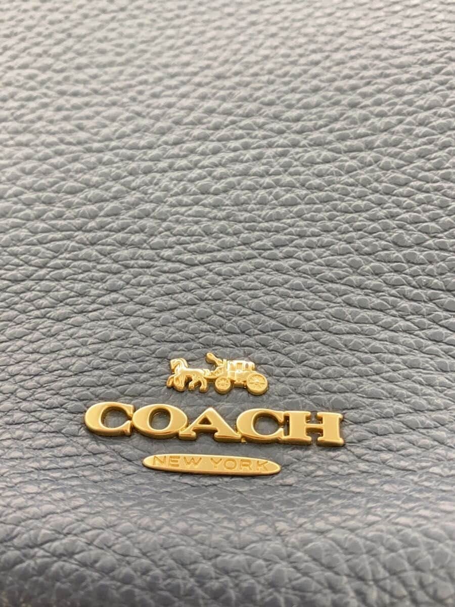 COACH Shoulder Bag Leather BLU F37810 4