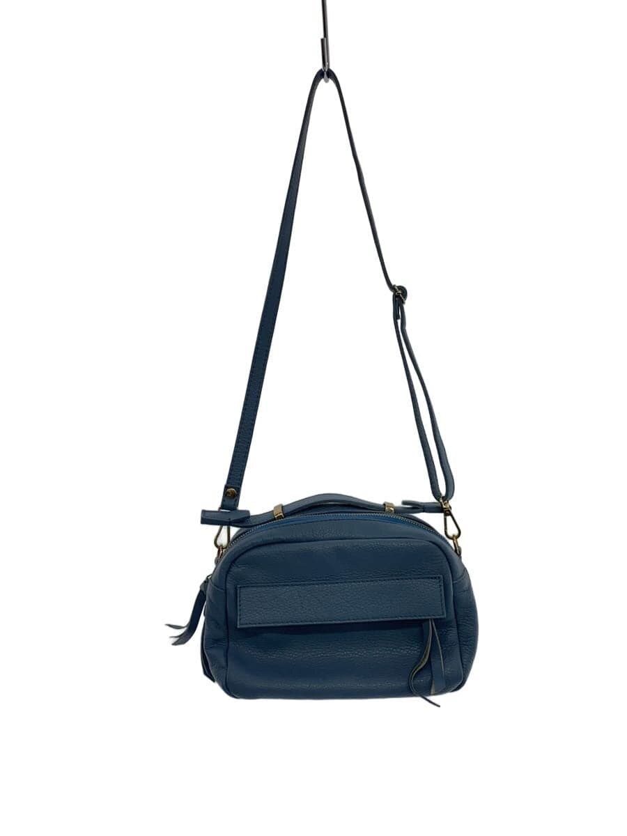 MARCO BIANCHINI Shoulder Bag Leather BLU