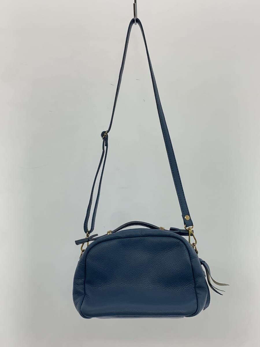 MARCO BIANCHINI Shoulder Bag Leather BLU 2