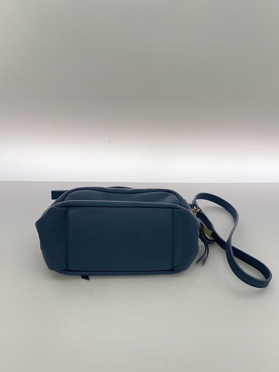 MARCO BIANCHINI Shoulder Bag Leather BLU 3