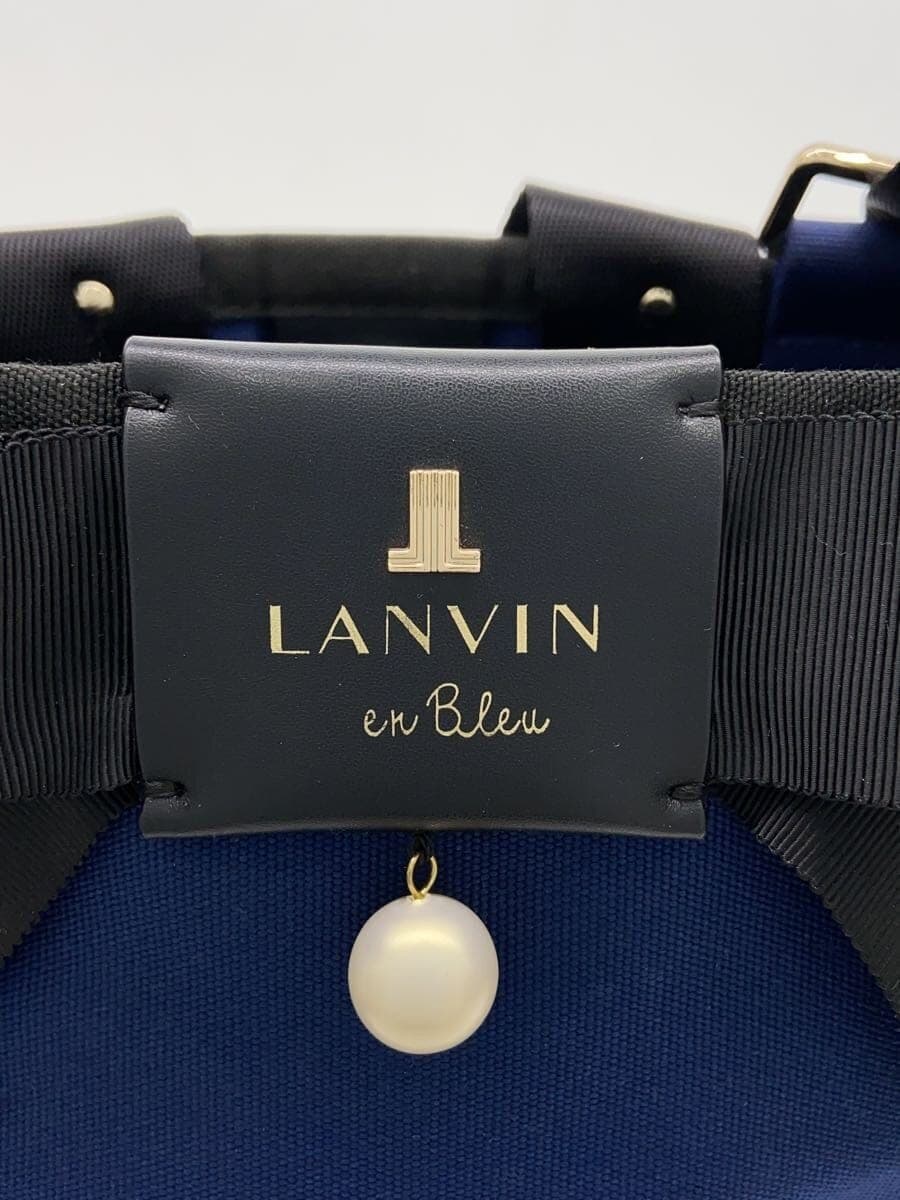 LANVIN en Bleu Backpack Canvas BLU 5