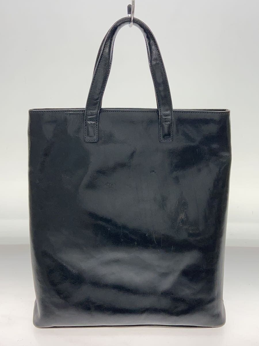 HIROFU handbag leather black plain 3