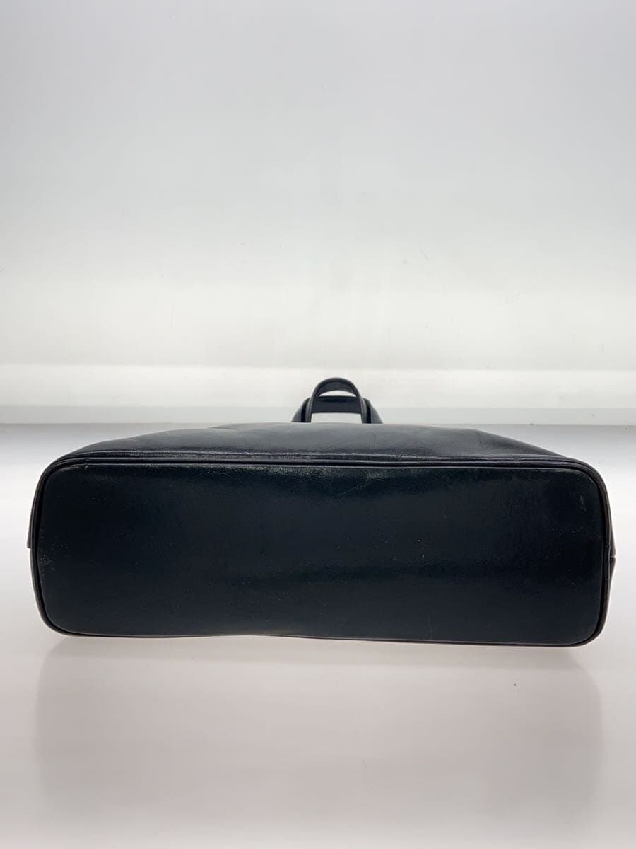 HIROFU handbag leather black plain 4