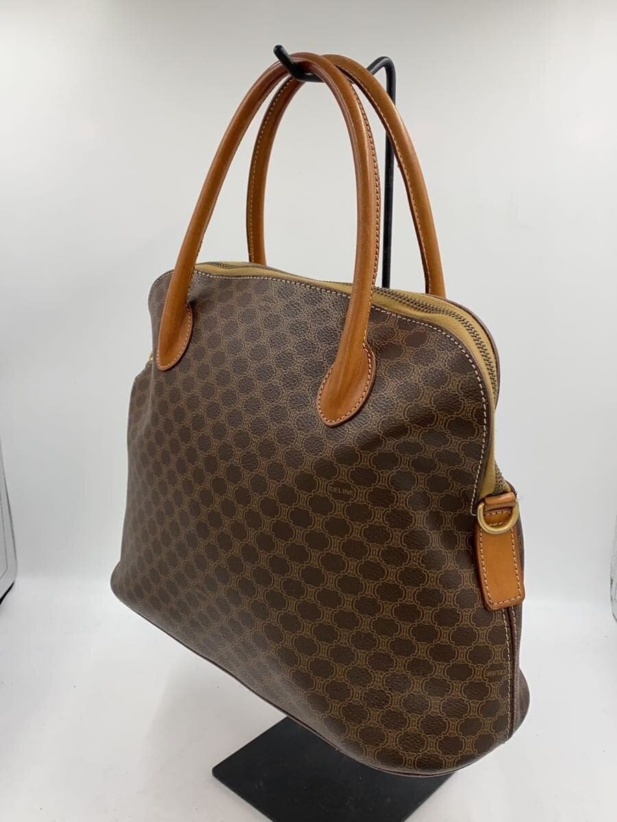 CELINE handbag -- BRW all-over pattern Macadam pattern has stains on the bottom 2