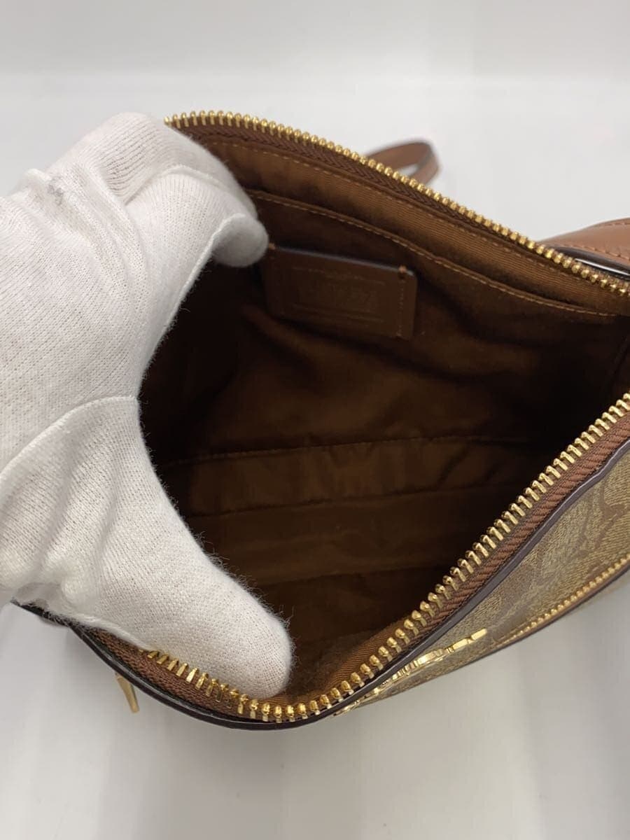 COACH Gallery File Bag_Signature_Brown Leather -- BRW Allover Pattern 91013 6