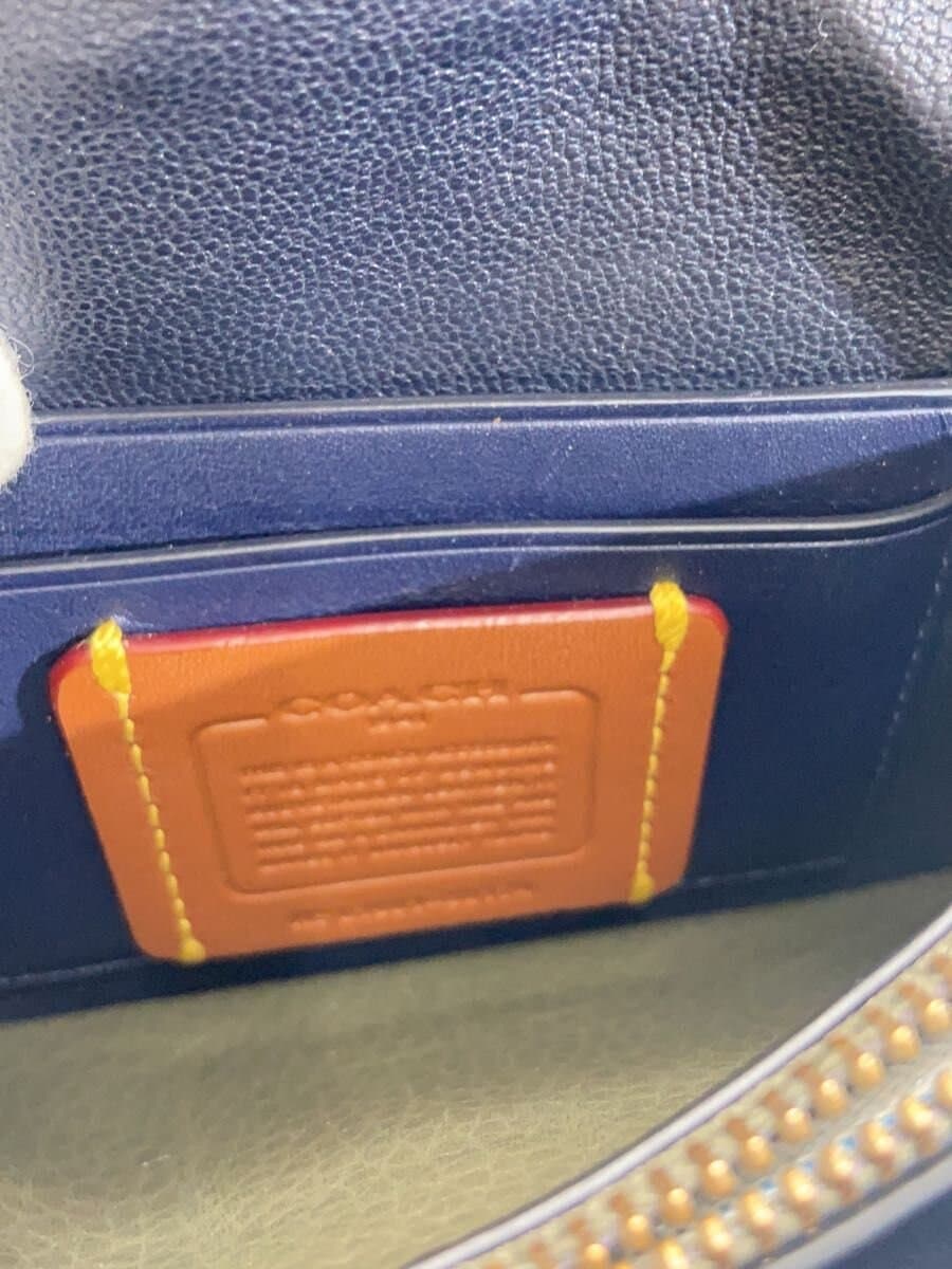 COACH Clutch Bag_All Leather Leather KHK Solid 5