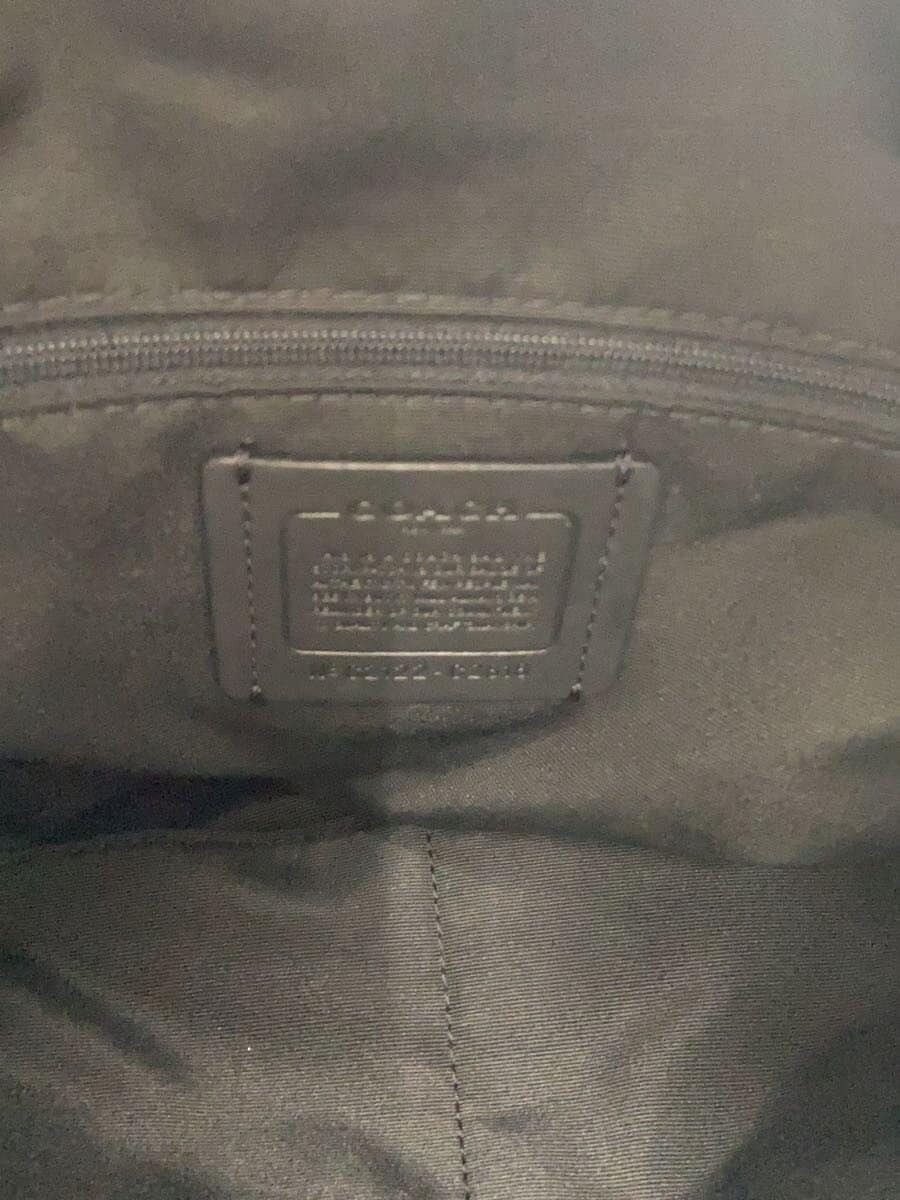 COACH Shoulder Bag Leather BLK Solid C2818 5