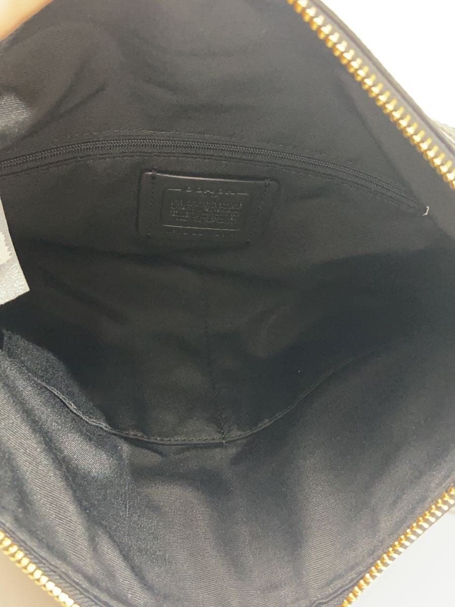 COACH Shoulder Bag Leather BLK Solid C2818 6