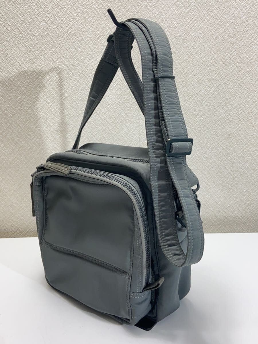 LUGGAGE LABEL Shoulder Bag GRY Solid 17-6 2