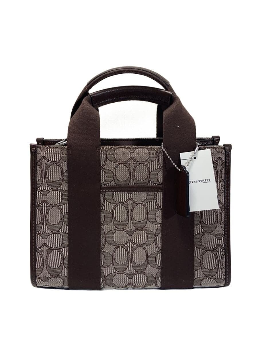 COACH Shoulder Bag Leather BRW All Over Pattern M2478-CAR78