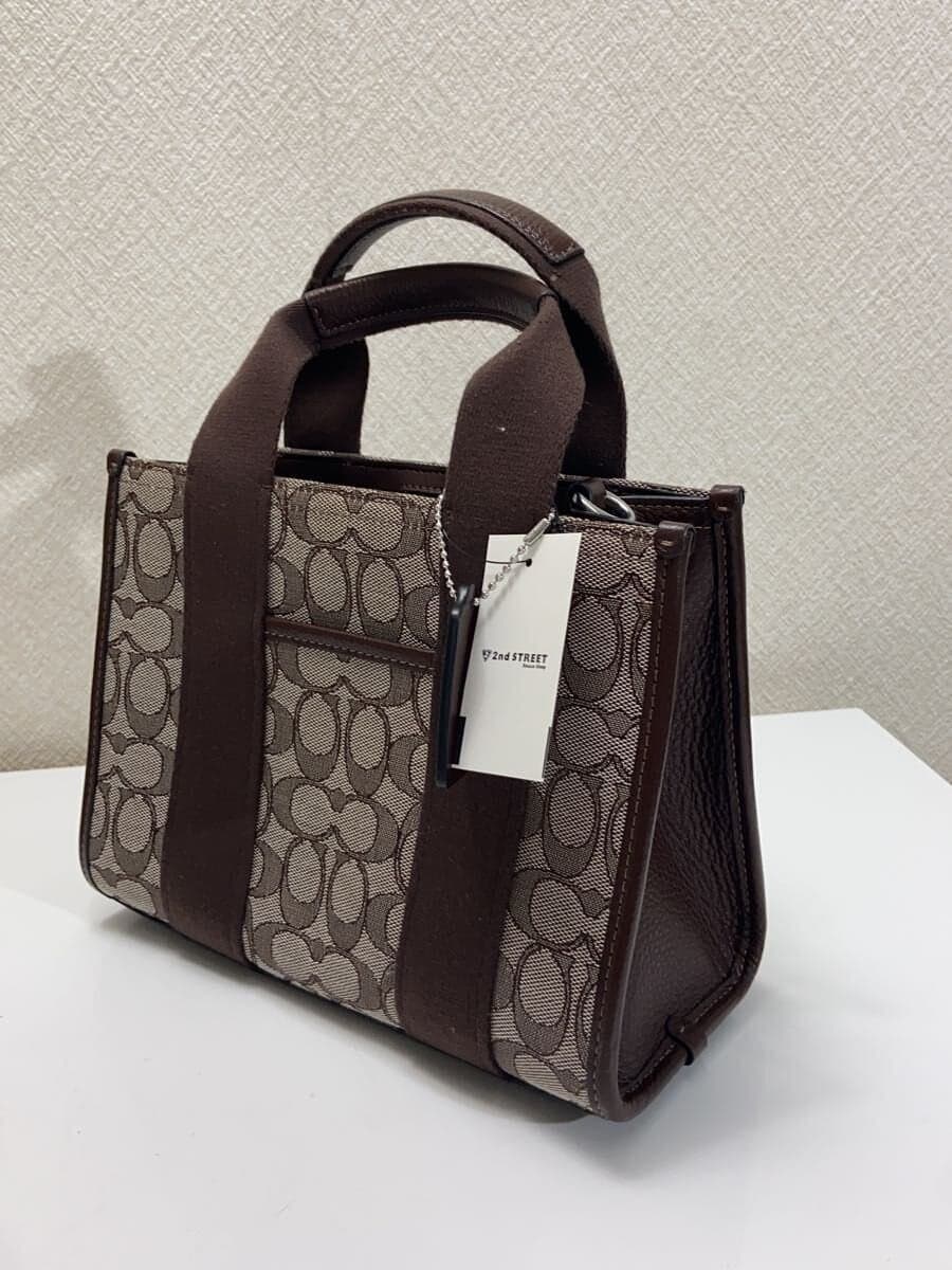 COACH Shoulder Bag Leather BRW All Over Pattern M2478-CAR78 2