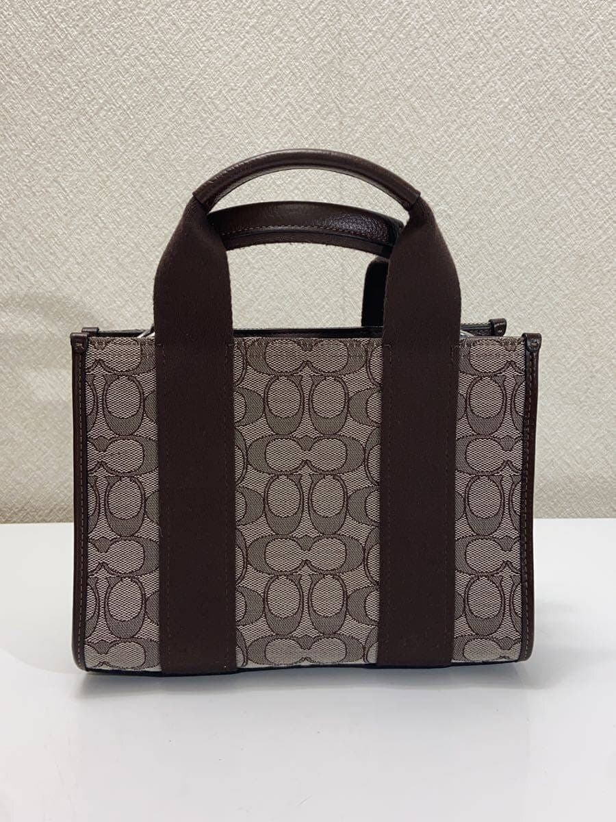 COACH Shoulder Bag Leather BRW All Over Pattern M2478-CAR78 3