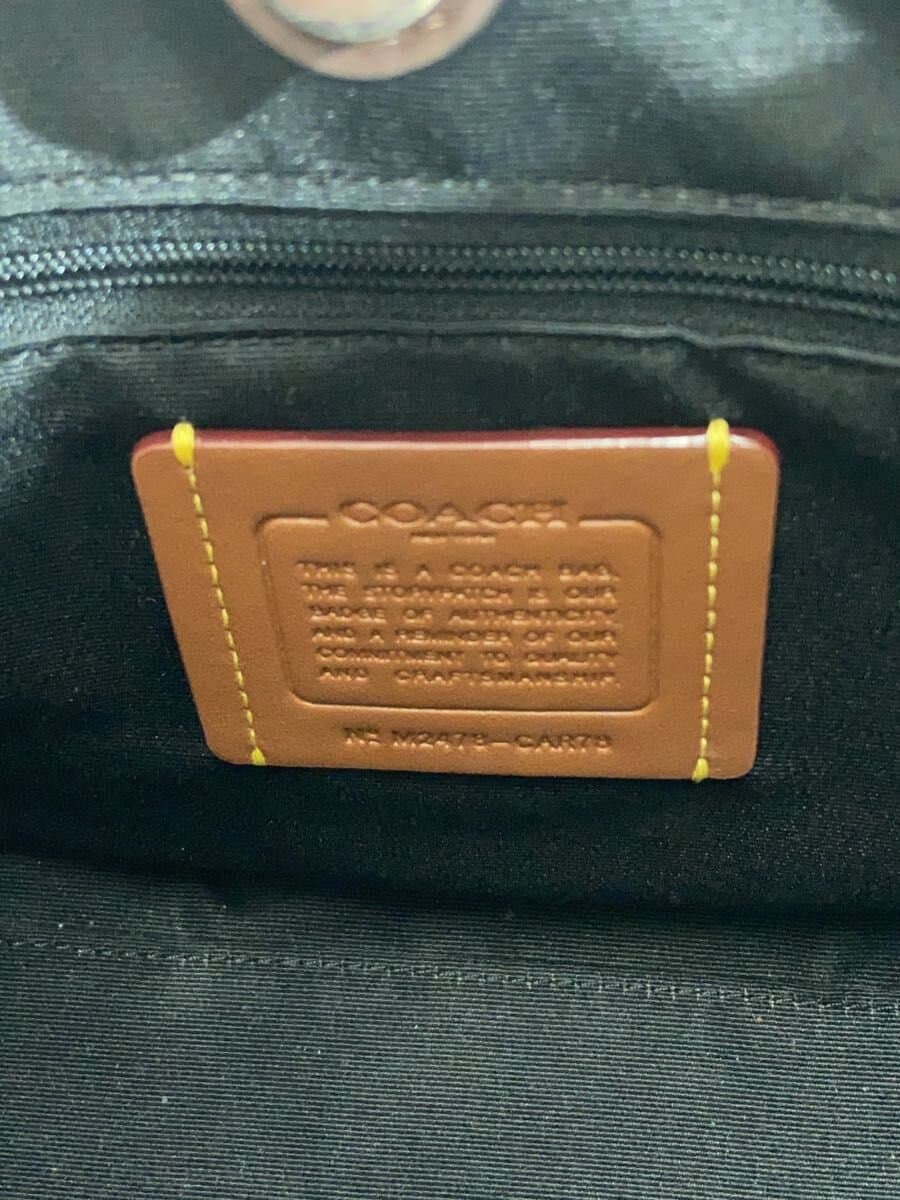 COACH Shoulder Bag Leather BRW All Over Pattern M2478-CAR78 5