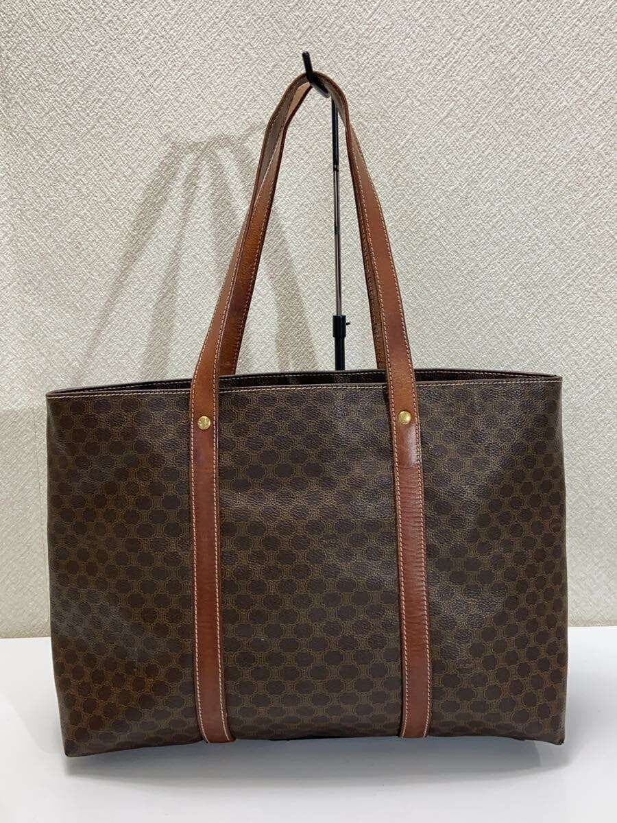 CELINE Handbag PVC BRW Solid Color 3