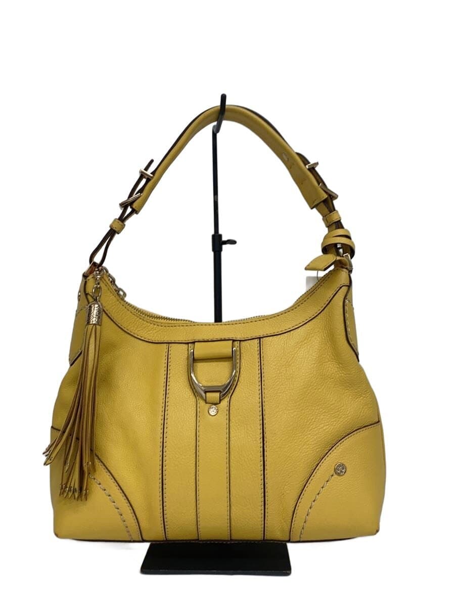 COLE HAAN Handbag Leather YLW Solid