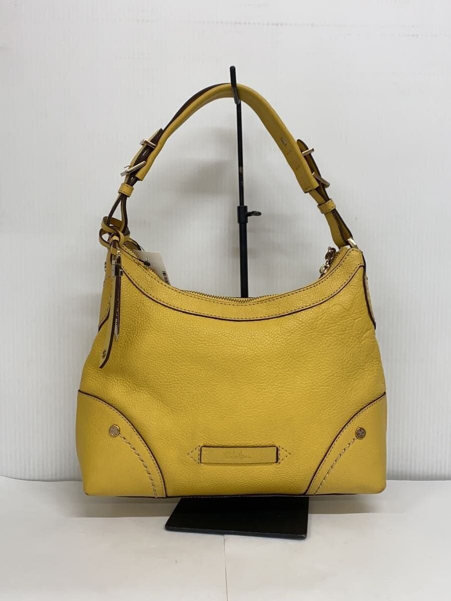 COLE HAAN Handbag Leather YLW Solid 3
