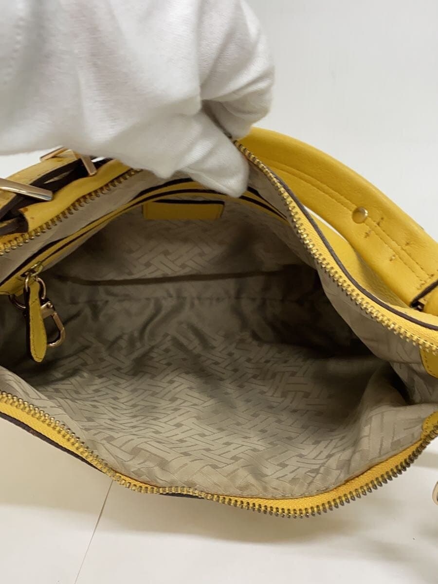 COLE HAAN Handbag Leather YLW Solid 6