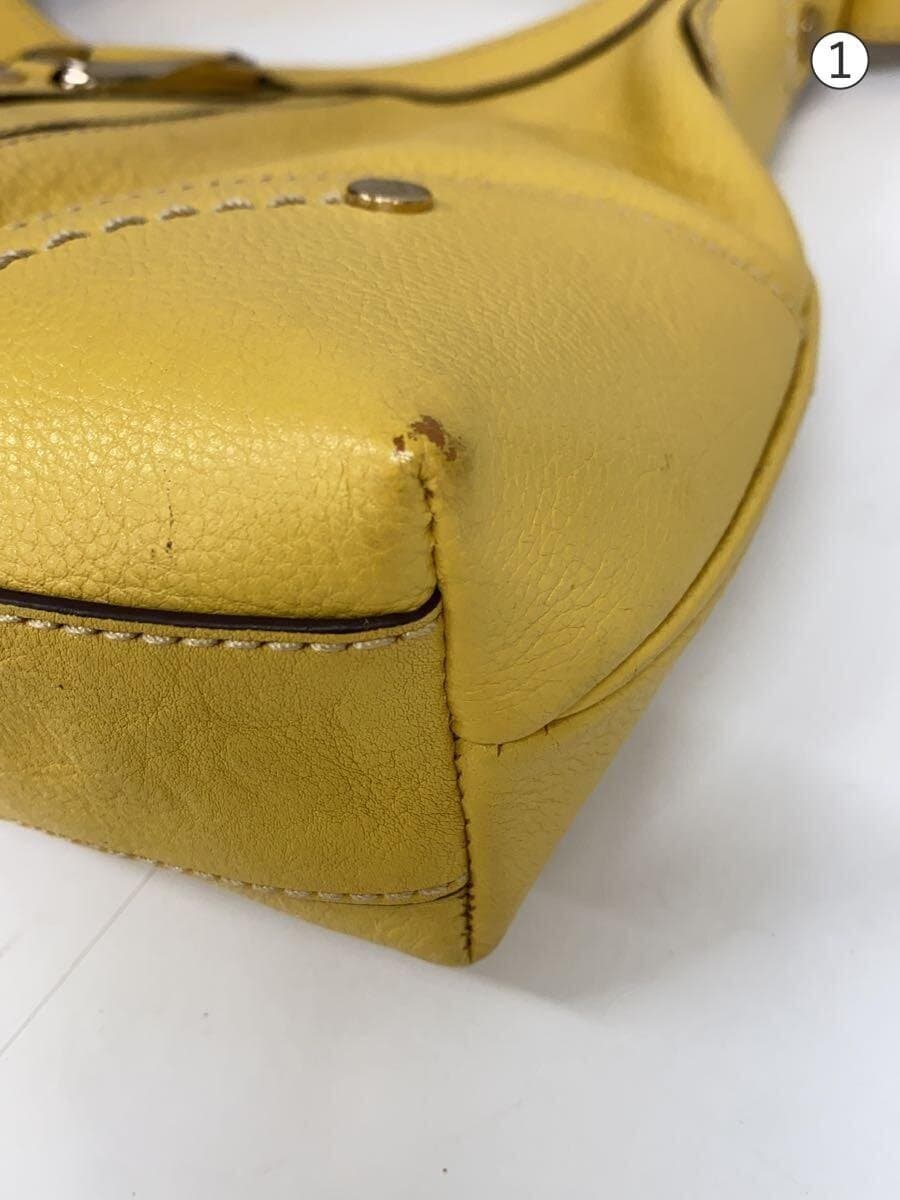 COLE HAAN Handbag Leather YLW Solid 7