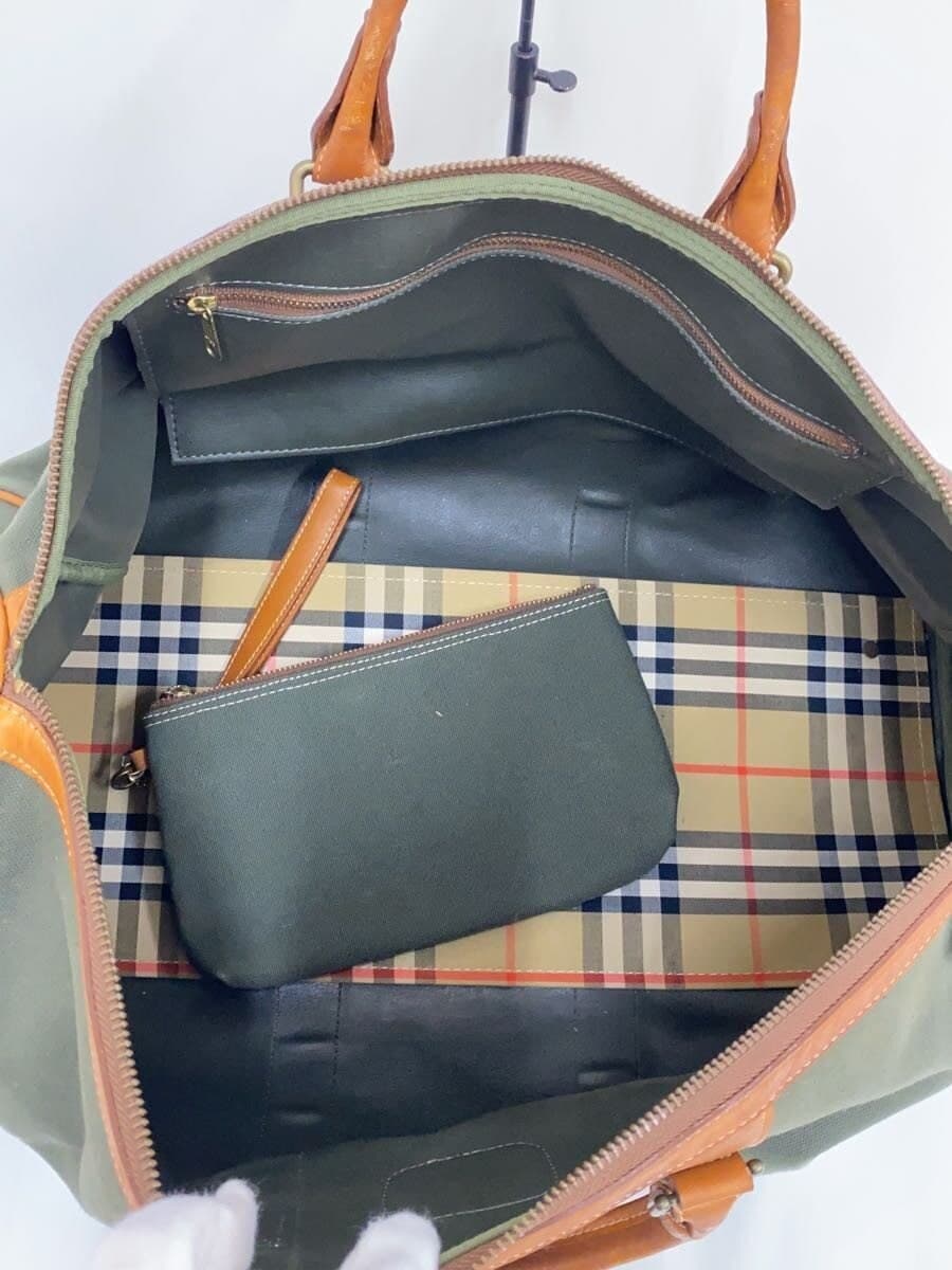 BURBERRYS Boston bag Polyester GRN Solid color 6