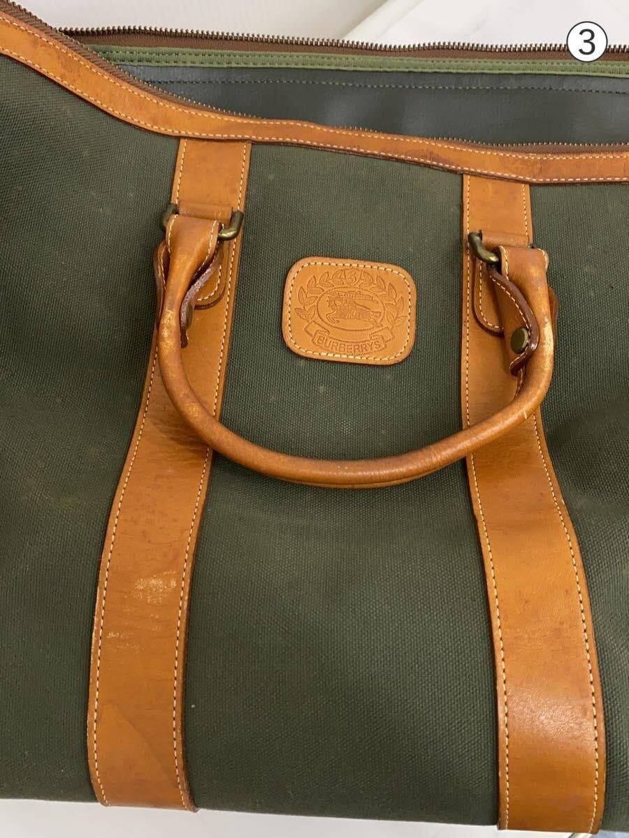 BURBERRYS Boston bag Polyester GRN Solid color 8