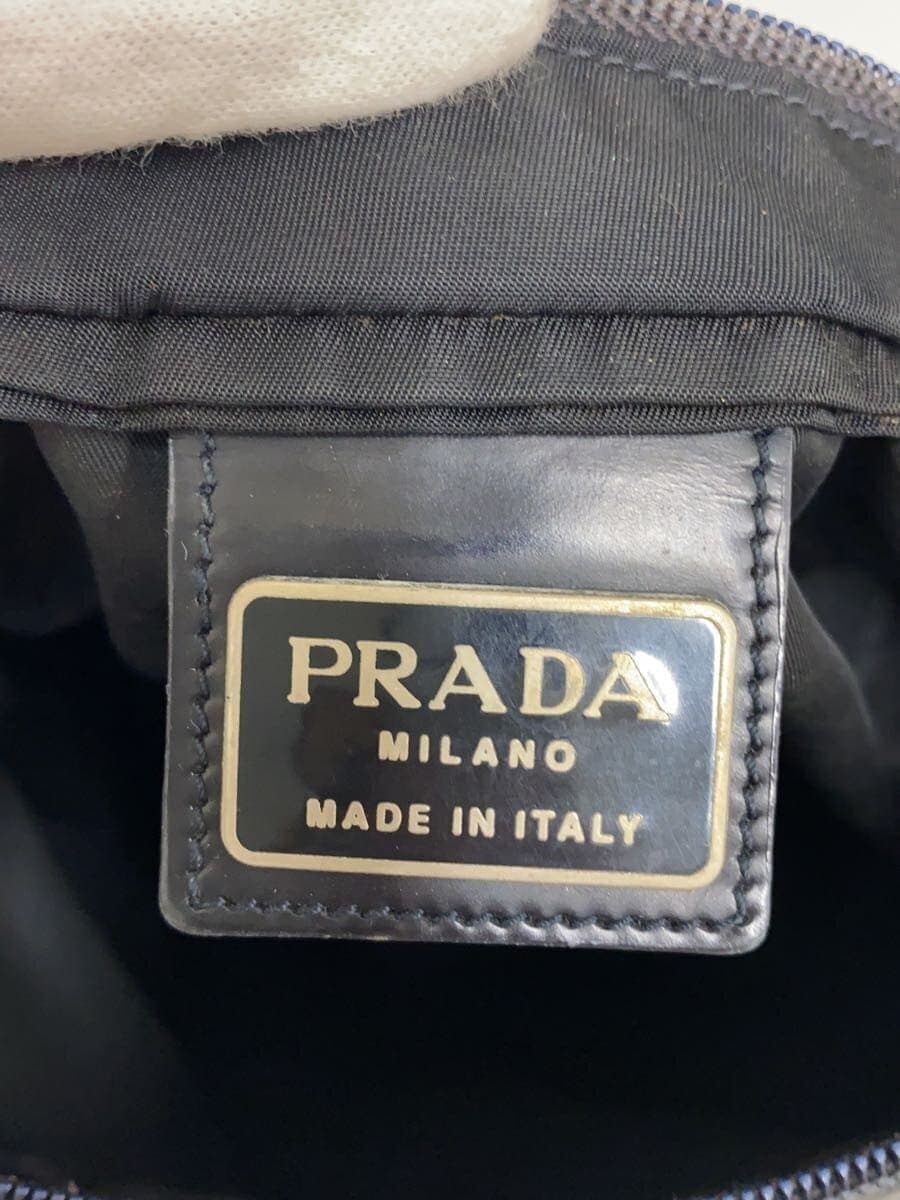 PRADA shoulder bag nylon BLK plain 5