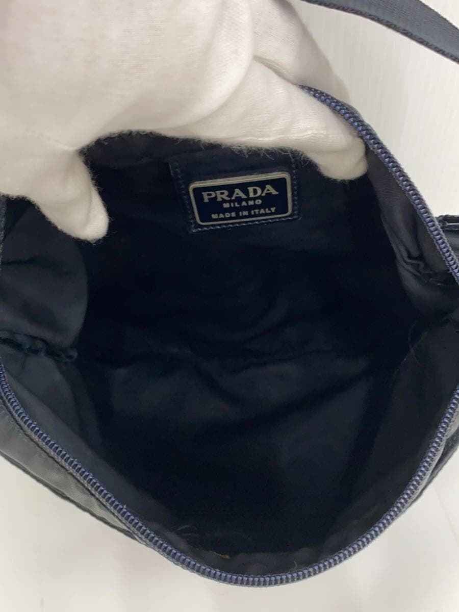 PRADA shoulder bag nylon BLK plain 6