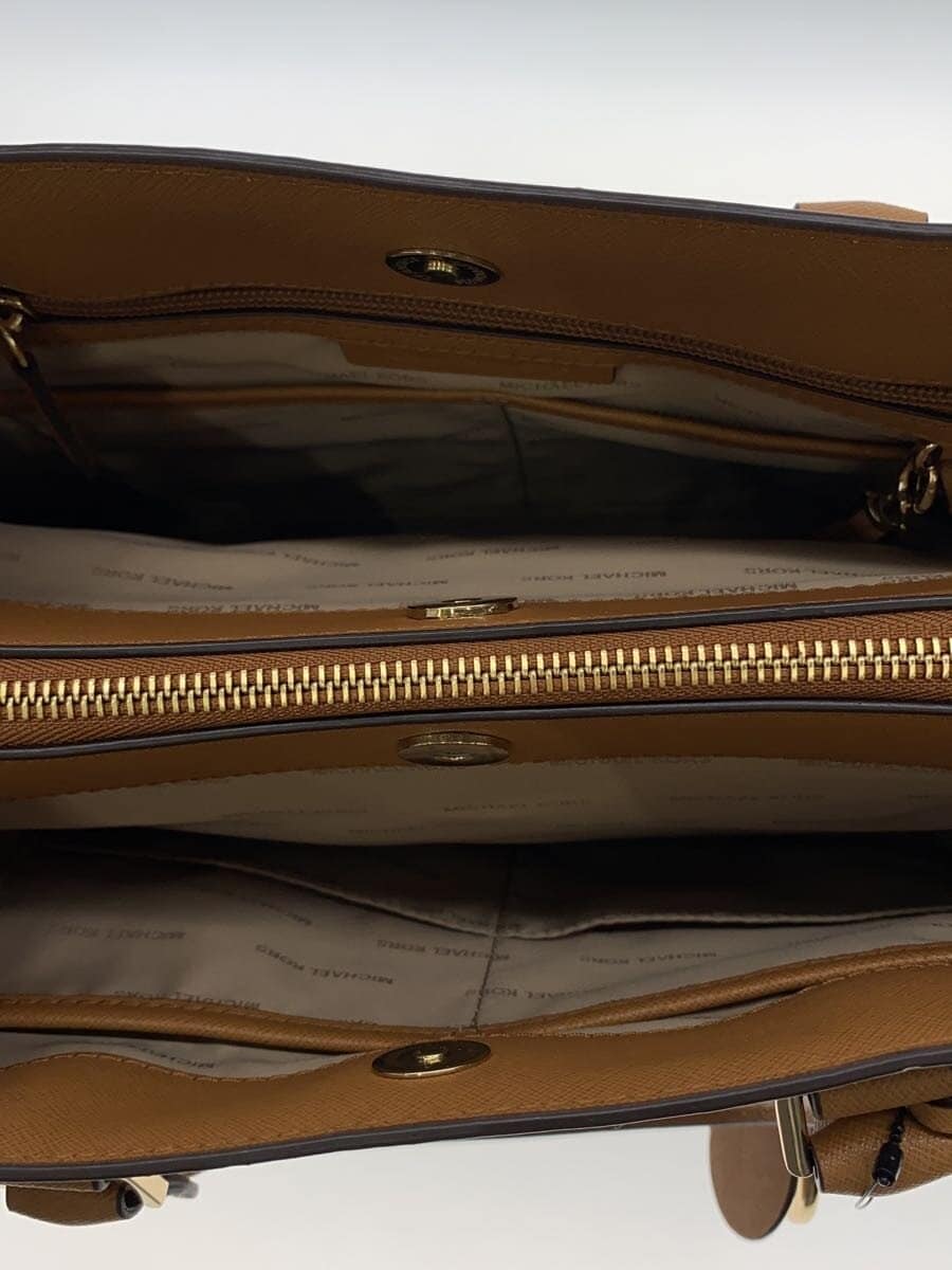 MICHAEL KORS bag leather BRW plain I-1706 6