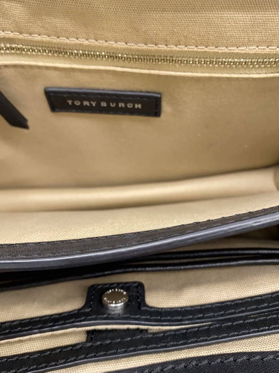 TORY BURCH Shoulder Bag Leather Black Solid Color HSP037 6
