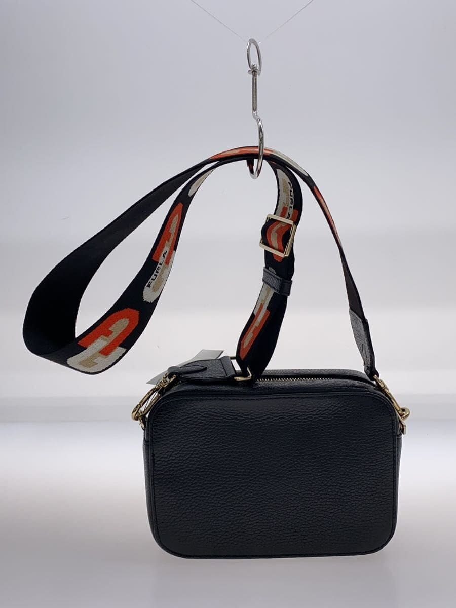 FURLA Shoulder Bag Leather Black Solid Color W64000 3