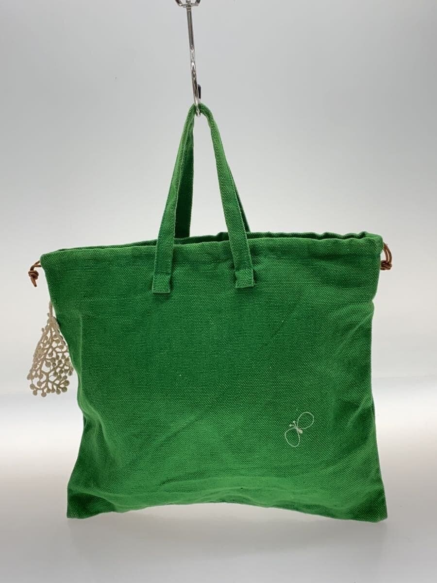 mina perhonen Handbag Linen GRN ts7805 3