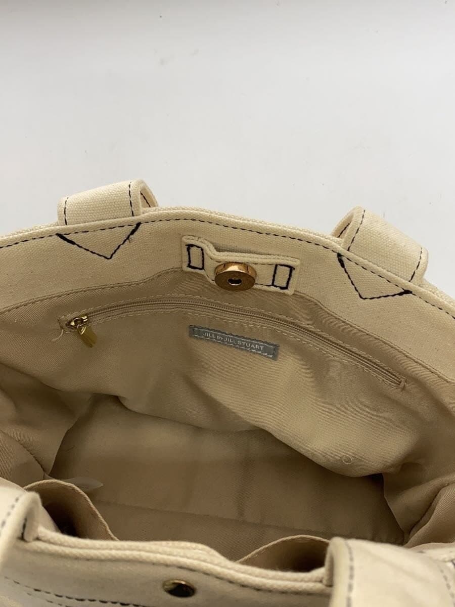 JILL by JILLSTUART Handbag Canvas BEG Solid 125-3283218 6