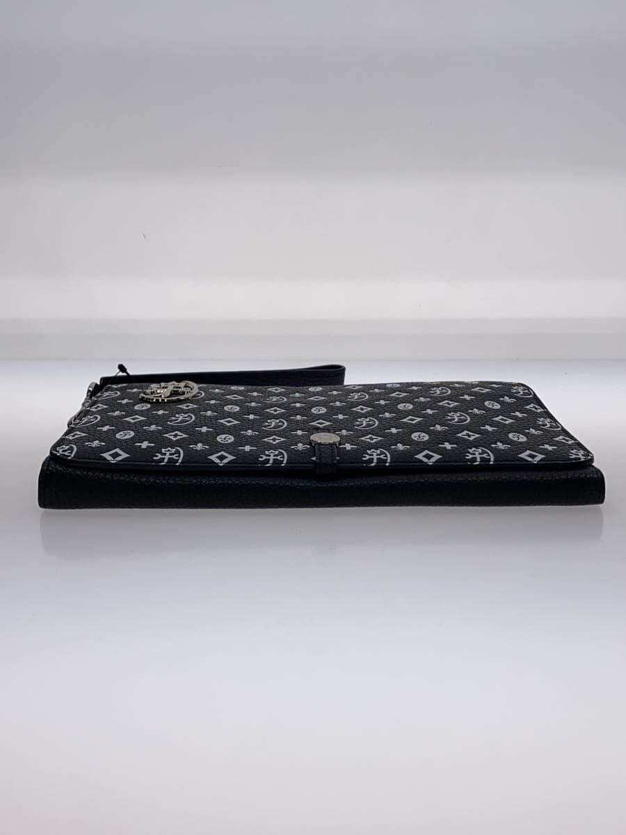 CASTELBAJAC Shoulder Bag Leather Black All-Over Print 042212 4