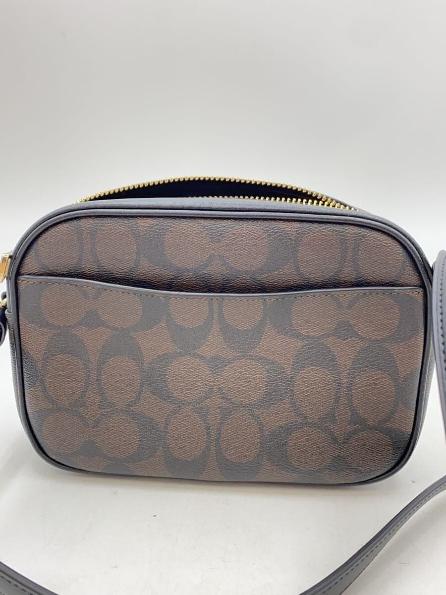COACH Shoulder Bag Canvas BRW All-over Pattern CZ186 3