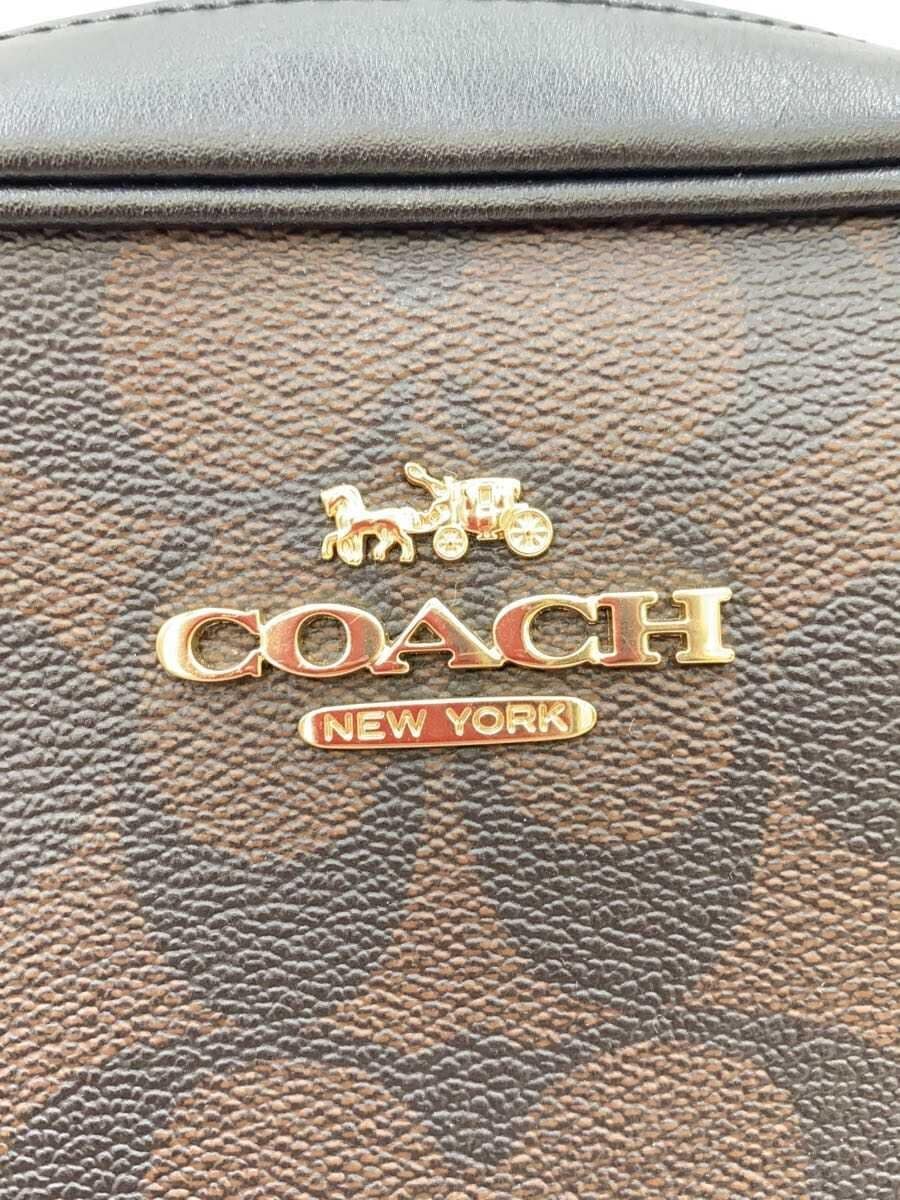 COACH Shoulder Bag Canvas BRW All-over Pattern CZ186 5