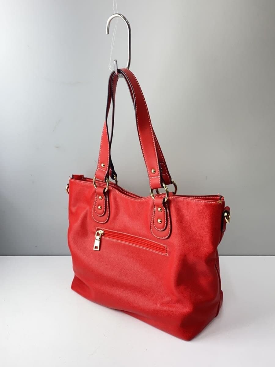 FIRANO tote bag leather red plain 2