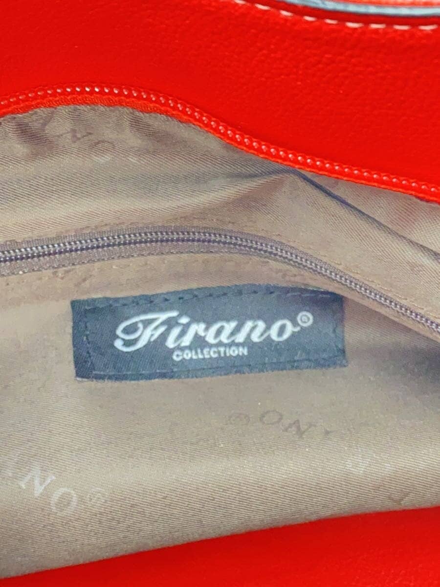 FIRANO tote bag leather red plain 5
